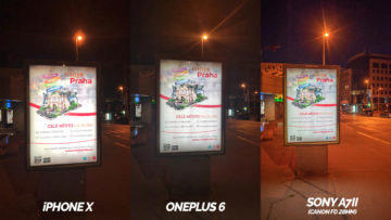 nocni tabule fotografie oneplus 6 vs iphone X