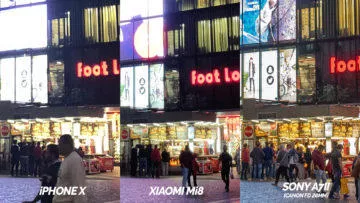 nocni ulice fototest xiaomi mi 8 vs apple iphone x