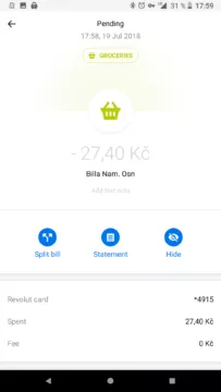 revolut placeni mobilem