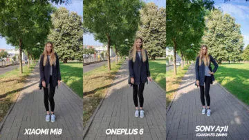 srovnani fotoaparatu xiaomi mi 8 vs oneplus 6 vs sony a7ii -modelka