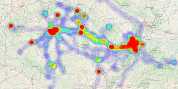 teplotni mapa google mapy