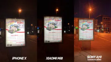 xiaomi mi 8 vs apple iphone x nocni fotografie test