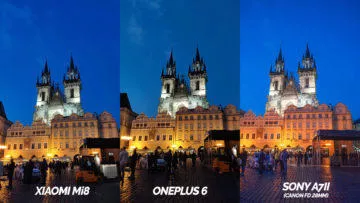 xiaomi mi 8 vs oneplus 6 vs sony a7ii praha – test