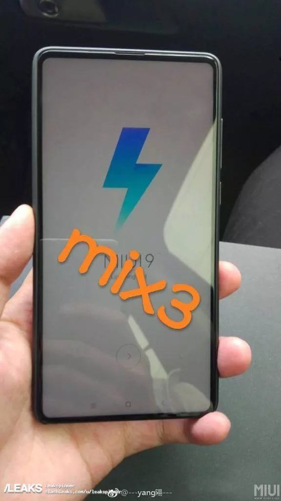 xiaomi mi mix 3 novy design bez selfie kamery