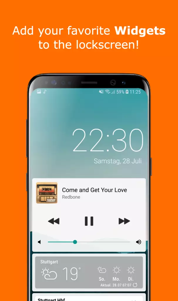 Aplikace Ava Lockscreen