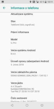 Elephone U Pro systém