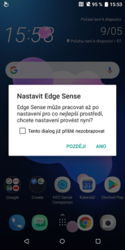 HTC U12 Plus - Edge Sense nastaveni