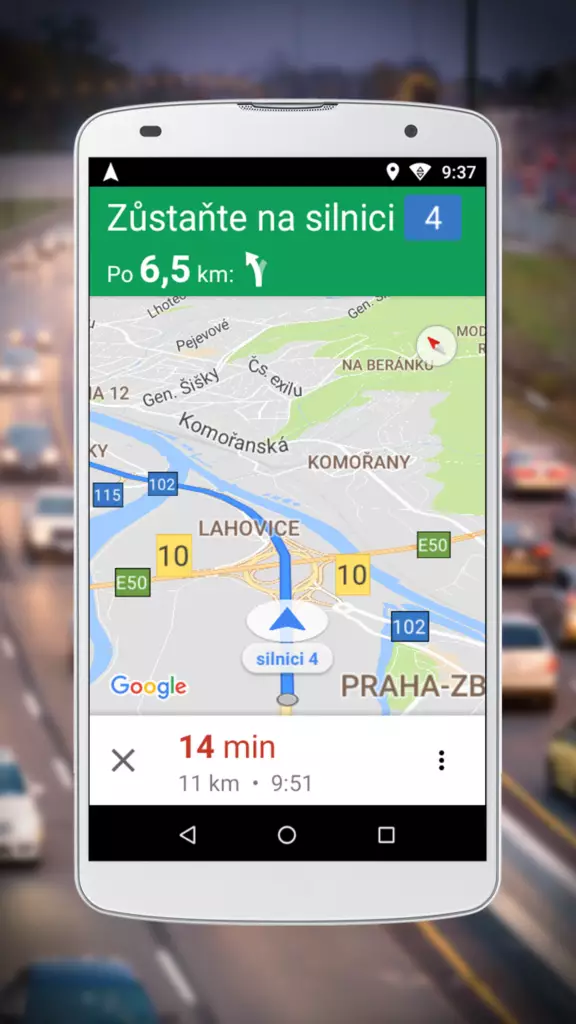Navigace pro Google Maps Go