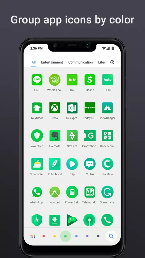 Launcher z telefonu Poco F1