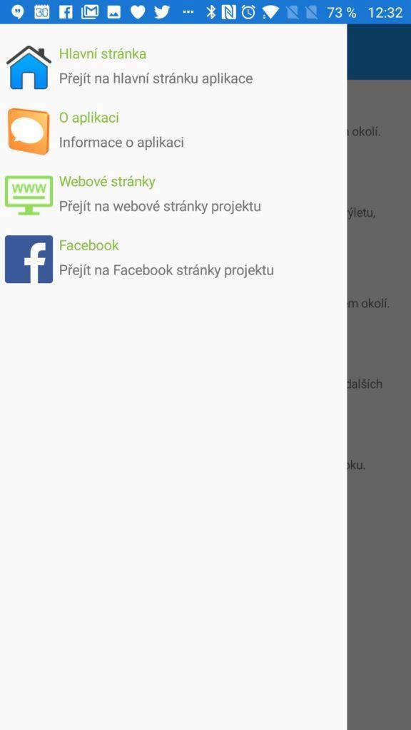Postranní nabídka Ven každý den