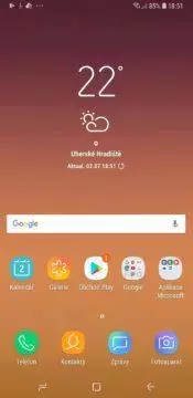 Samsung Galaxy A6+ launcher