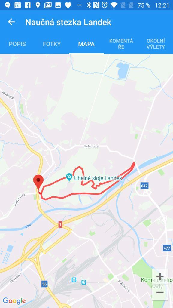 Trasa výletu Ven každý den