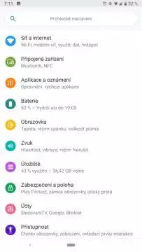 android 9 pie nastaveni