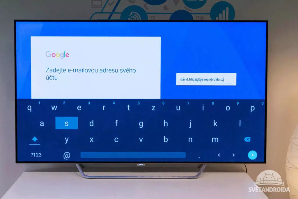 android google prihlasovani android tv