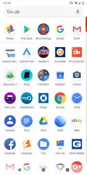 nova launcher vyhledavani v menu aplikaci