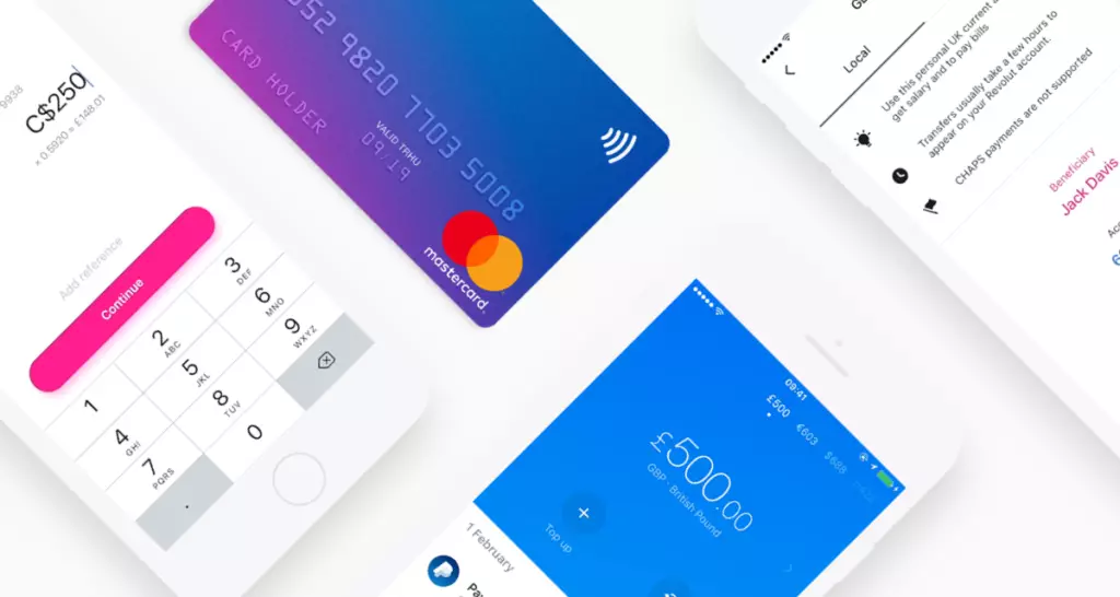 revolut aplikace android karta