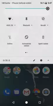 xiaomi mi a2 notifikace