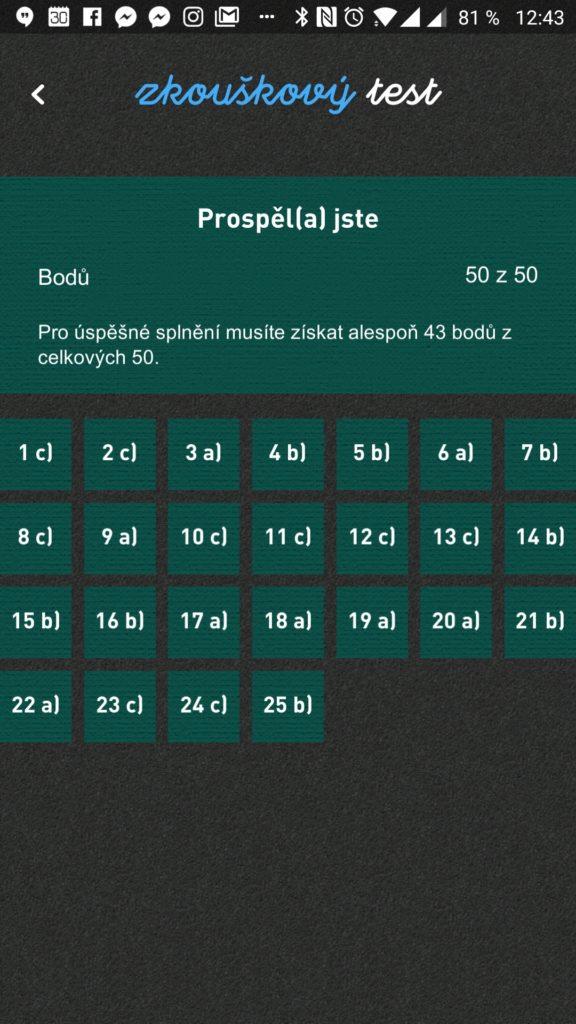 A tady máme výsledky