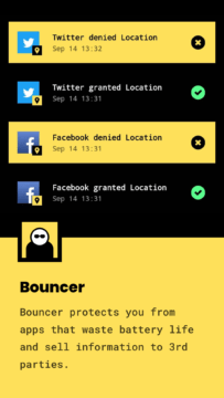 Aplikace Bouncer