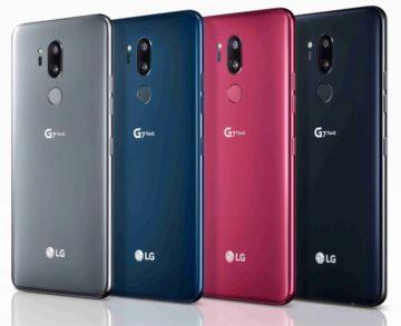 LG G7 ThinQ barevné varianty