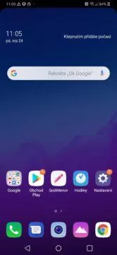 LG G7 ThinQ launcher hlavni obrazovka