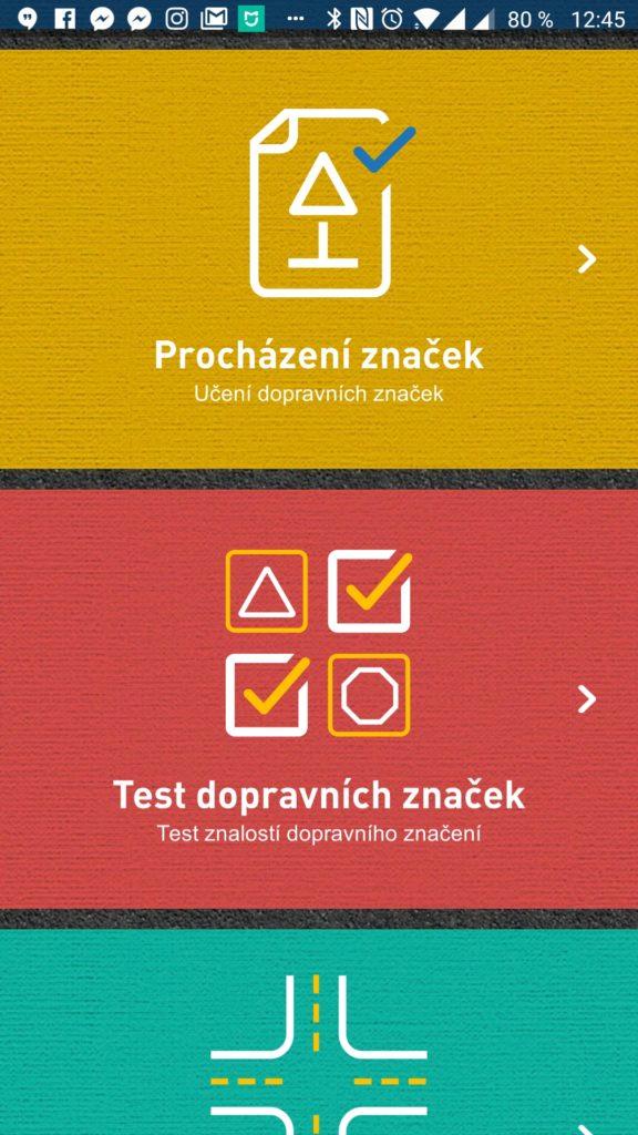 Procházení značek a test