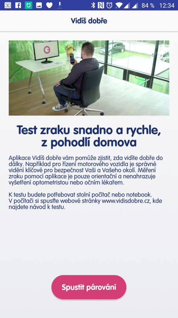 Spuštění párování