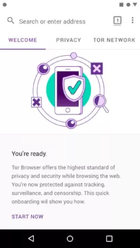 Tor Browser for Android aplikace