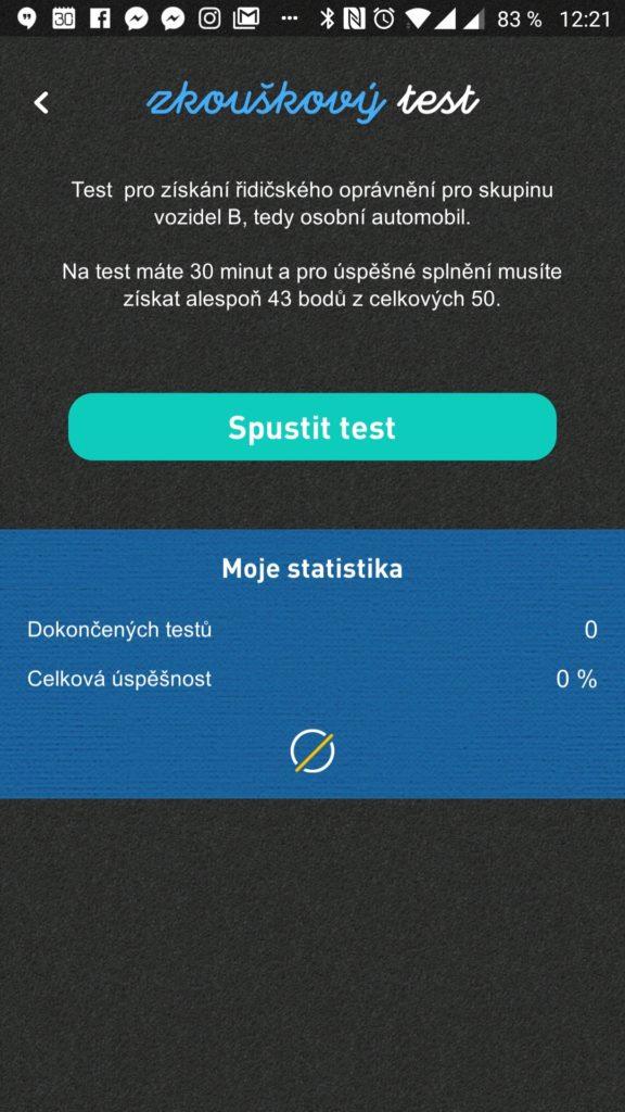 Závěrečný test v autoškole