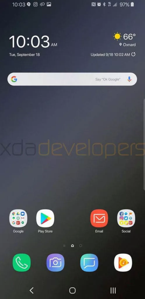domovska obrazovka nadstavba samsung