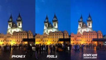nocni praha fototest pixel 2 vs iphone X