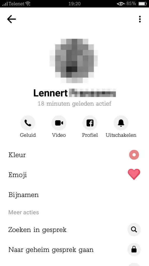 novy design facebook messenger