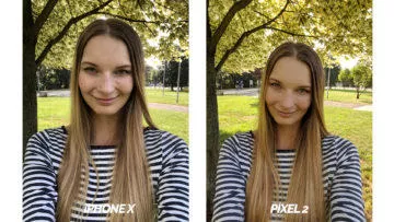 test selfie kamery iphone X vs pixel 2