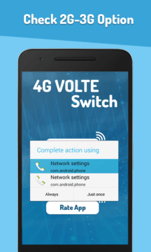 Aplikace 4G VoLTE Tester