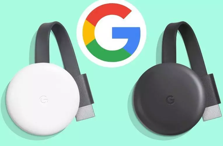 Chromecast 2018 v bílé a černé barvě