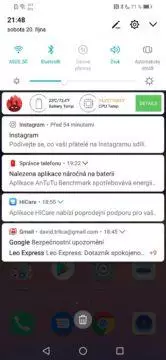 Honor 8x emui notifikace