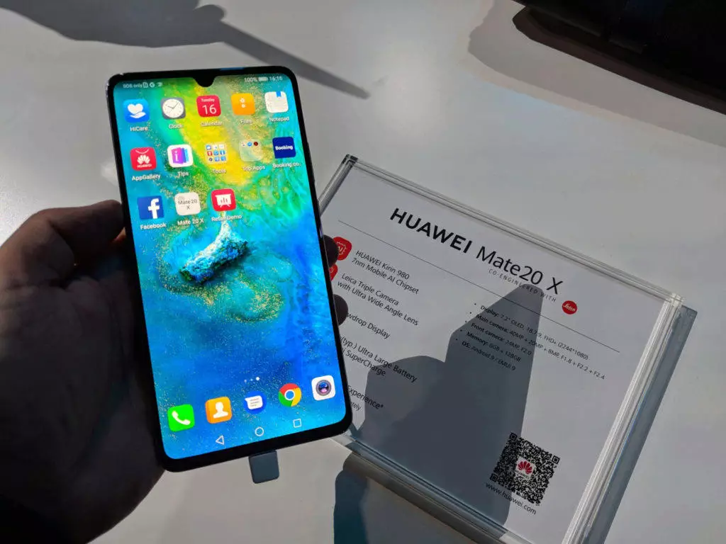 Huawei Mate 20 X displej