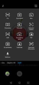 Huawei Nova 3 fotoapp režimy