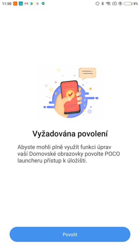 Požadavek na oprávnění