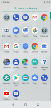 motorola one android one cisty android menu