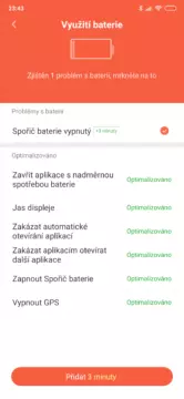 vyuziti baterie optimalizace