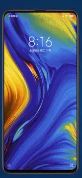 xiaomi mi mix 3 predni strana