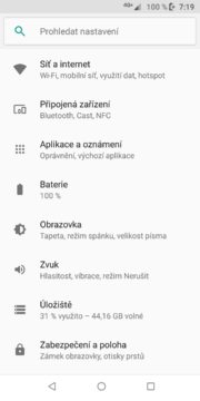 Motorola Moto Z3 Play nastavení