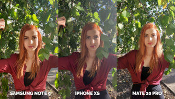 Nejlepší fotomobil test apple iphone xs vs huawei mate 20 pro vs samsung galaxy note 9 modelka u stromu