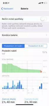 Apple iPhone XS - výdrž na jedno nabití