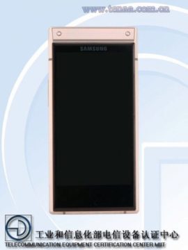 Samsung W2019 bez 3,5mm jacku - přední strana