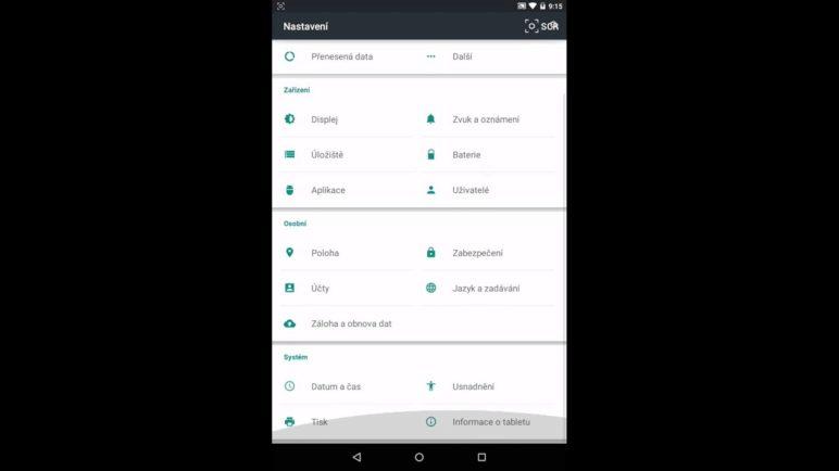 Android 5.0 Lollipop: Zapnutí/vypnutí otáčení obrazovky