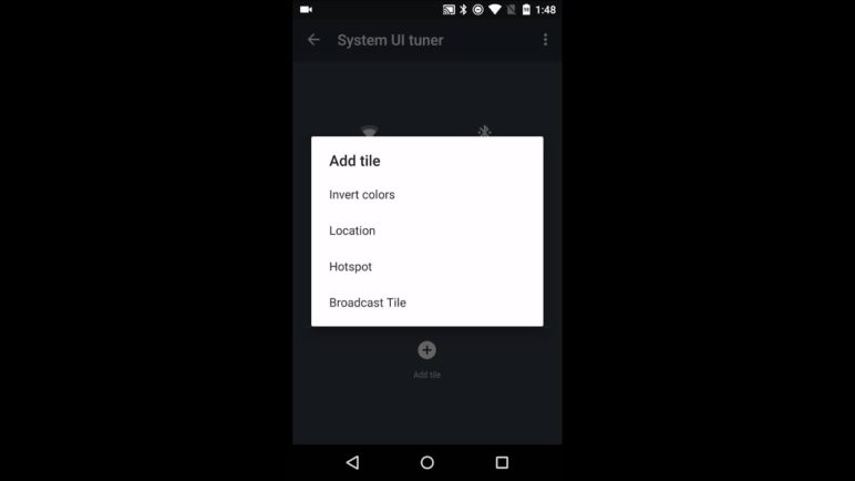 Android M Preview 2:  Controlling Status Bar Icons (System UI Tuner)
