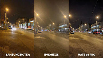 apple iphone xs vs huawei mate 20 pro vs samsung galaxy note 9 nocni ulice praha