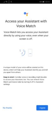 Asistent Google Voice Match